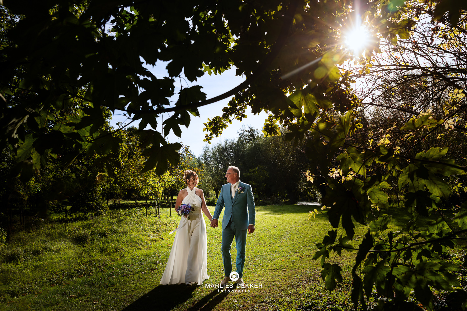 Trouwen land van belofte Moerkapelle, de fotoshoot op het landgoed
