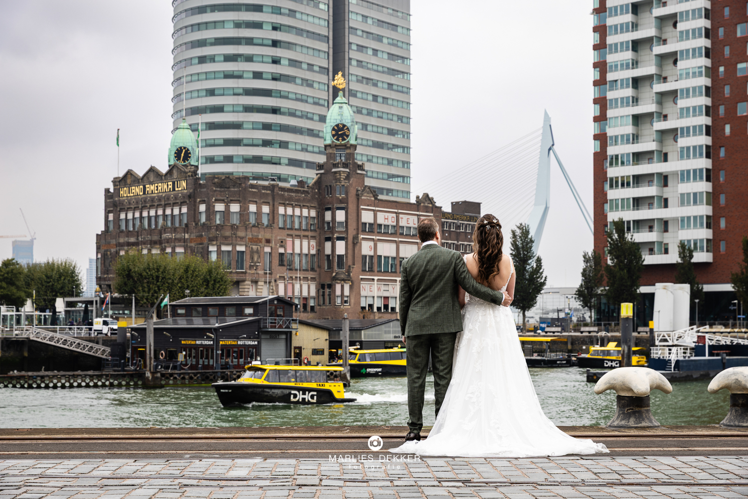 Trouwen trouwfotograaf Boathouse Rotterdam, fotoshoot Rotterdam