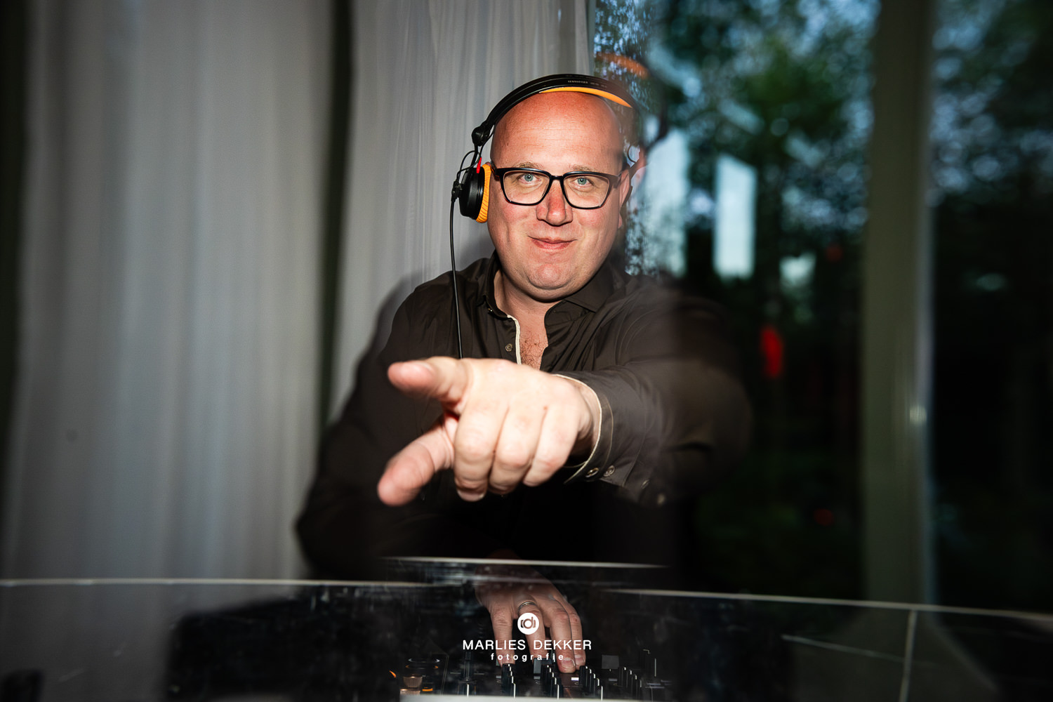 Trouwen bij Anafora in Vleuten, de dj