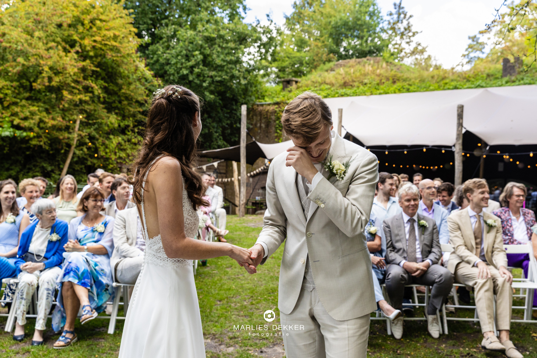 Trouwen met Trouwfotograafb Marlies bij Fort bij Vechten Bunnik, speech